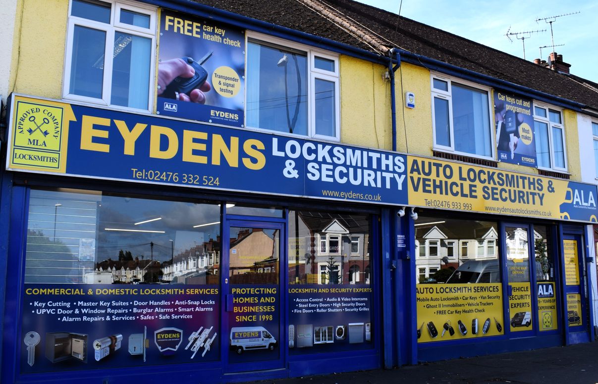 Eydens Locksmiths Shopfront