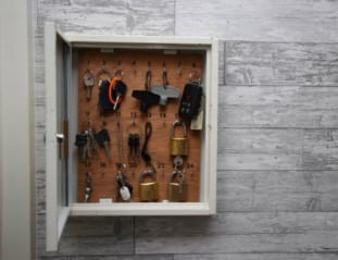 Picture of open high security Key Cabinets