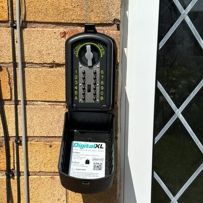 key safe on wall